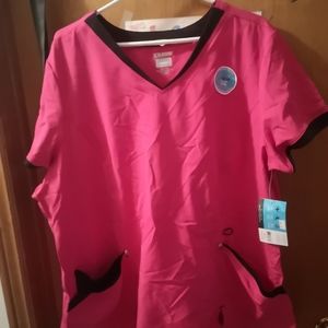 "Scrubstar" Pink Scrub Top